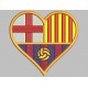 Parche Bordado FC BARCELONA (Corazon) 