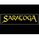 Parche Bordado SARATOGA (Bordado ORO / Fondo NEGRO)