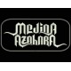 Parche Bordado MEDINA AZAHARA (Bordado PLATA / Fondo NEGRO)