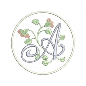 Parche Bordado LETRA "A" (Monograma)