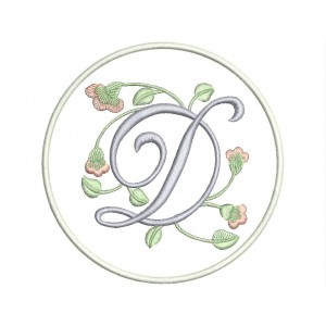 Parche Bordado LETRA "D" (Monograma)