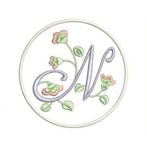 Parche Bordado LETRA "N" (Monograma)