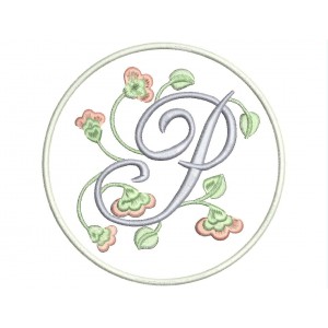 Parche Bordado LETRA "P" (Monograma)