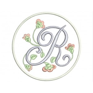 Parche Bordado LETRA "R" (Monograma)