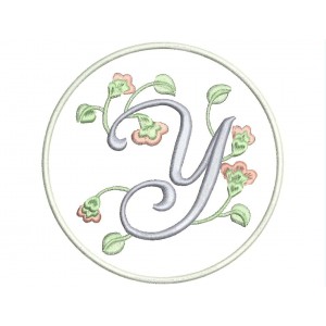 Parche Bordado LETRA "Y" (Monograma)