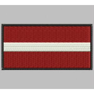 Parche Bordado Bandera LETONIA