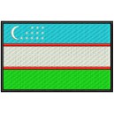 Parche Bordado Bandera UZBEKISTAN