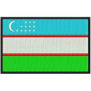 Parche Bordado Bandera UZBEKISTAN