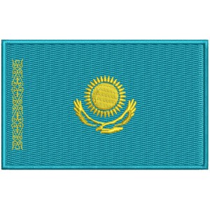Parche Bordado Bandera KAZAJISTAN