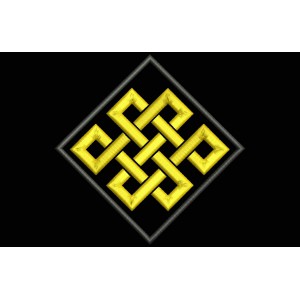 Parche Bordado NUDO INFINITO o ETERNO