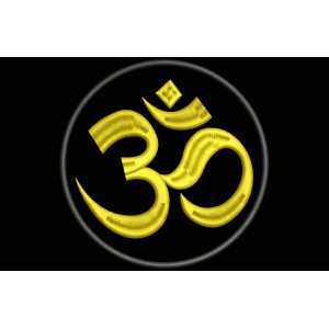 Parche Bordado SIMBOLO OM (Simbologia Hinduista)