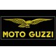 Parche Bordado MOTO GUZZI (Bordado ORO / Fondo NEGRO)