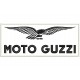 Parche Bordado MOTO GUZZI (Bordado NEGRO / Fondo BLANCO)