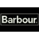 Parche Bordado BARBOUR (Bordado BLANCO / Fondo NEGRO)