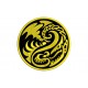 Parche Bordado DRAGON INCREIBLE (Bordado ORO / Fondo NEGRO)