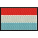 Parche Bordado Bandera LUXEMBURGO