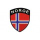 Parche Bordado Bandera NORUEGA (Escudo 7 x 6 cm)