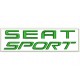 Parche Bordado SEAT SPORT (Bordado VERDE OSCURO / Fondo BLANCO)