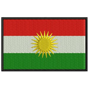 Parche Bordado Bandera KURDISTAN