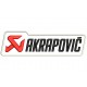 Parche Bordado AKRAPOVIC (Bordado NEGRO / Fondo BLANCO)