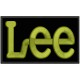 Parche Bordado LEE (Bordado VERDE OLIVA / Fondo NEGRO)