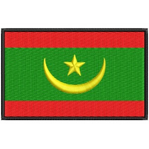 Parche Bordado Bandera MAURITANIA