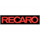 Parche Bordado RECARO (Bordado ROJO / Fondo NEGRO)