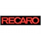 Parche Bordado RECARO (Bordado ROJO / Fondo NEGRO)