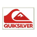 Parche Bordado QUIKSILVER (Bordado ROJO / Fondo BLANCO)