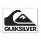 Parche Bordado QUIKSILVER (Bordado NEGRO / Fondo BLANCO)