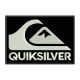 Parche Bordado QUIKSILVER (Bordado BLANCO / Fondo NEGRO)