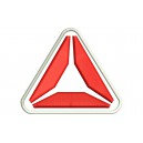 Parche Bordado REEBOK (Bordado ROJO / Fondo BLANCO)