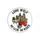 Parche Bordado LONE WOLF (No Clubs No Rules)