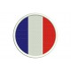 Parche Bordado Bandera FRANCIA (Circular)