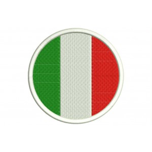 Parche Bordado Bandera ITALIA (Circular)