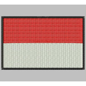 Parche Bordado Bandera MONACO