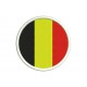 Parche Bordado Bandera BELGICA (Circular)