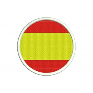 Parche Bordado Bandera ESPAÑA (Circular)