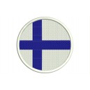 Parche Bordado Bandera FINLANDIA (Circular)