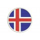 Parche Bordado Bandera ISLANDIA (Circular)