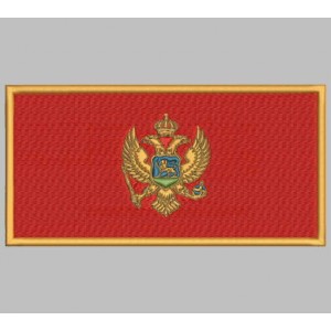Parche Bordado Bandera MONTENEGRO