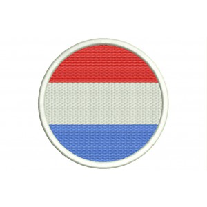 Parche Bordado Bandera PAISES BAJOS (Circular)