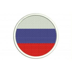 Parche Bordado Bandera RUSIA (Circular)