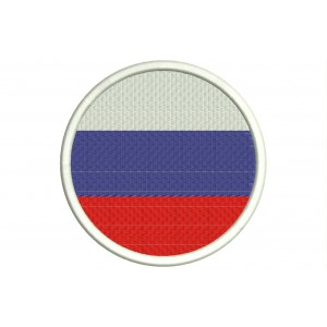 Parche Bordado Bandera RUSIA (Circular)