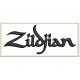 Parche Bordado ZILDJIAN (Bordado NEGRO /Fondo BLANCO)