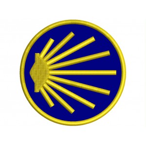 Parche Bordado CONCHA VIEIRA (Camino de Santiago)