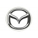 Parche Bordado MAZDA (Bordado NEGRO / Fondo BLANCO)