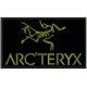 Parche Bordado ARC´TERYX (Bordado VERDE OLIVA / Fondo NEGRO)